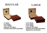 Initial Monogram Cigar Humidor Groomsmen Wood Box Engraved Monogram Personalized