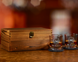 2-Glass Wood Box Set