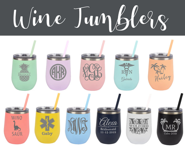 Tumbler, Wine Tumbler, Personalized Tumbler, Custom Tumbler, Tumbler Cups,  Tumbler With Straw, Tumbler Personalized 
